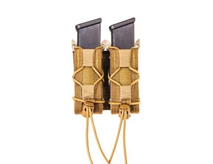 High Speed Gear 11PT02/Taco Molle Double Pistol Magazine Pouch, Coyote Brown - 11PT02CB