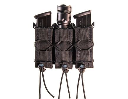 High Speed Gear 11PT03/Taco Molle Triple Pistol Magazine Pouch, Black - 11PT03BK