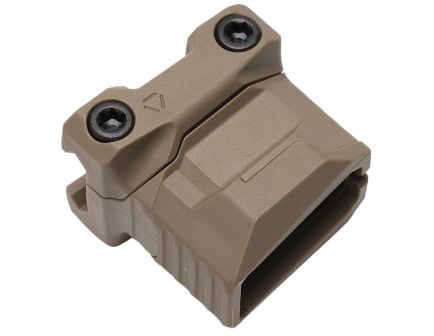 Strike Industries Picatinny Stacked Angled Grip, Flat Dark Earth - Tactical Angled Grip for Superior Handling and Stability - SI-AR-CMS-PSAF-FDE