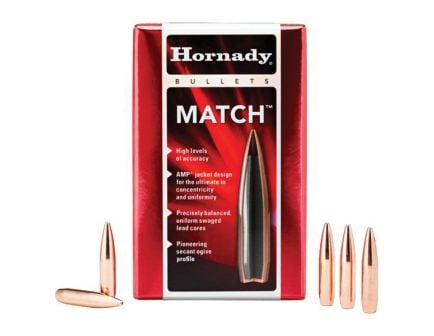 Hornady Match 6mm 105 gr BTHP Rifle Bullet, 500/box - 24585