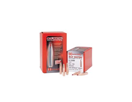 Hornady ELD Match 6.5mm 140 gr BT Rifle Bullet, 100/box - 26331