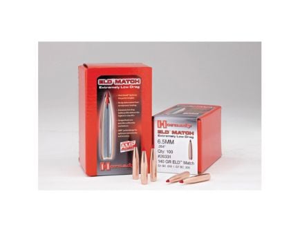 Hornady ELD Match 7mm 162 gr BT Rifle Bullet, 100/box - 28403