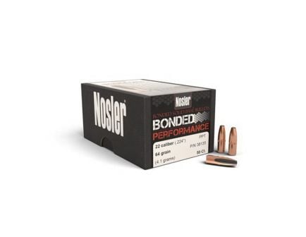 Nosler Bonded Solid Base .22 64 gr FBPP Rifle Bullet, 100/box - 38135