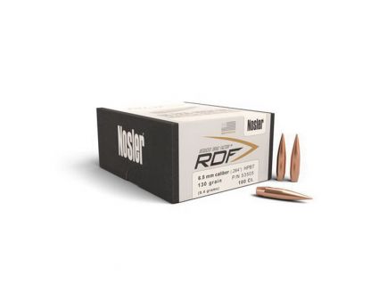 Nosler RDF 6.5mm 130 gr HPBT Rifle Bullet, 100/box - 53505