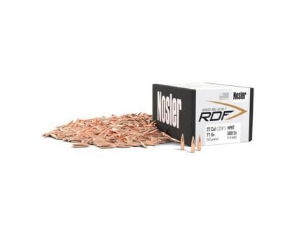 Nosler RDF .22 77 gr HPBT Rifle Bullet, 500/box - 54612