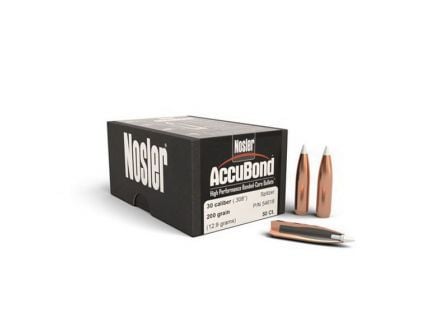 Nosler AccuBond .30 200 gr SBT Rifle Bullet, 50/box - 54618