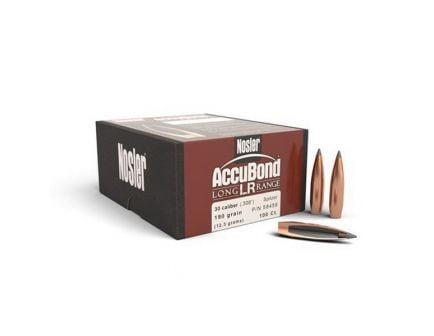 Nosler AccuBond Long Range .30 190 gr SBT Rifle Bullet, 100/box - 58456