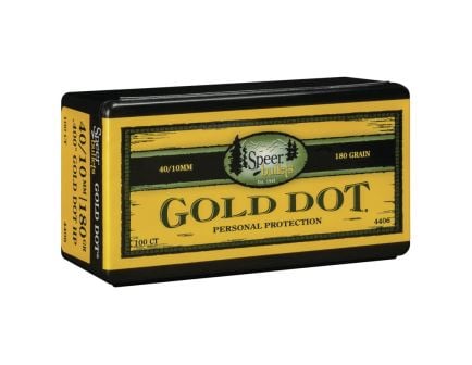 Speer Gold Dot .45 200 gr HP Handgun Bullet, 100/box - 4478
