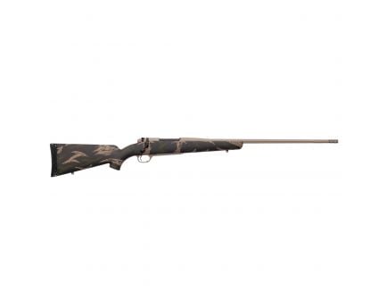 Weatherby Mark V Backcountry 6.5 Weatherby RPM Bolt Action RH Rifle, Green and Tan Sponge Pattern Accent - MBC01N65RWR6B