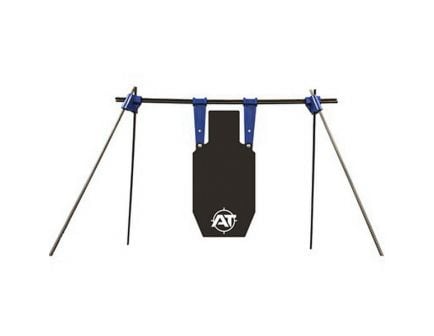 Action Target 23.625" x 11.1875" PT IPSC Torso Gong Kit, Black/White - AT-135