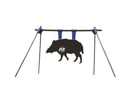 Action Target 28" W x 19.5" H PT Boar Gong Kit, Black/White - AT-131