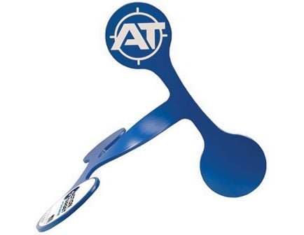 Action Target PT Twist Rimfire Target, White/Blue, 10/pack - AT-130-10