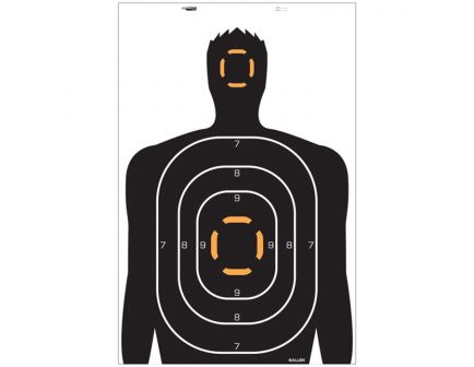 Allen EZ-Aim 26" x 35" Silhouette Human Target, Black/White, 4/pack - 15202