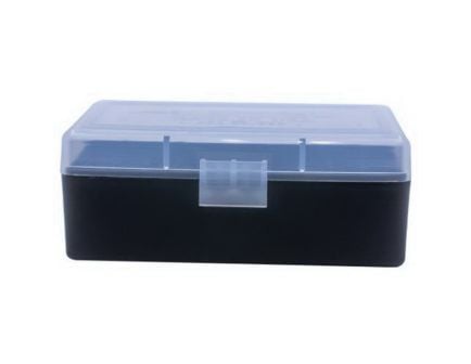 Berrys Bullets 403 .38 Spl/357 Mag 50 Round Flip-Top Ammo Box, Clear/Black - 61687