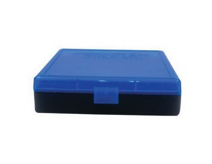 Berrys Bullets 008 .40 S&W/.45 ACP/10mm 100 Round Flip-Top Ammo Box, Blue/Black - 67789