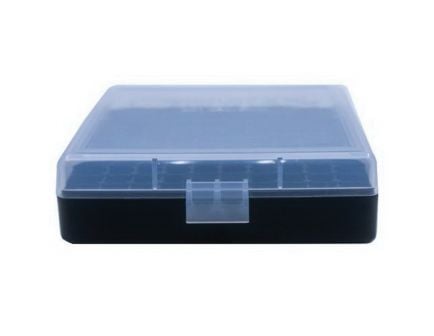 Berrys Bullets 001 .380 ACP/9mm 100 Round Flip-Top Ammo Box, Clear/Black - 87412