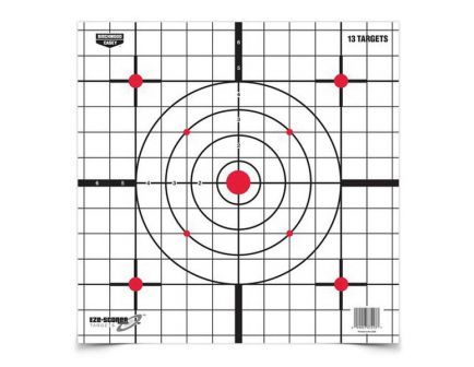 Birchwood Casey EZE-Scorer 12" Sight-In Target, Black/White, 13/pack - 37213