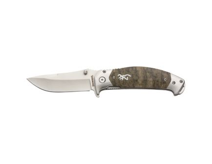 Browning Tactical Hunter Modified Drop Point Knife, 3.25", Mossy Oak Bottomland - 3220355