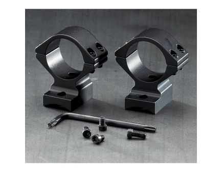 Browning 1" Aluminum Alloy 2-Piece Integrated Scope Ring, Gloss Black - 12395