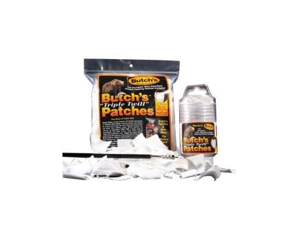 Lyman Butchs Triple Twill Cleaning Patches, .35 to .45/10mm to .45, 500/bag - 2906