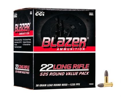 CCI Blazer 38gr RN 22 LR Ammo, 525rds - 10022