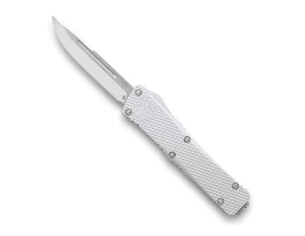 CobraTec Knives Mini Mamba Knurled Drop Point Knife, 2.25", Silver - MKSILMDNS