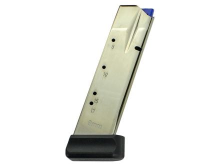 CZ-USA 17 Round 9mm Detachable Magazine, Nickel - 11161