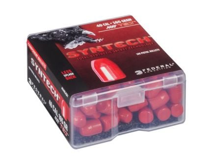Federal Syntech .40 S&W 165 gr TSJFN Handgun Bullet, 100/pack - AE40SJCB1