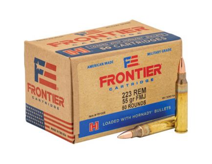 Hornady Frontier 55 gr FMJ .223 Rem Ammo, 50/box - FR1005