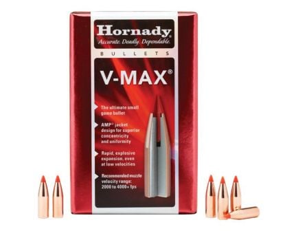 Hornady V-Max .22 53 gr Rifle Bullet, 100/box - 22265