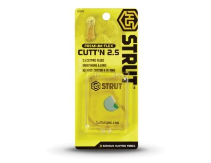 Hunter's Specialties H.S Strut Cutt'n 2.5, Premium Flex Diaphragm Turkey Call, Yellow/White - 05904