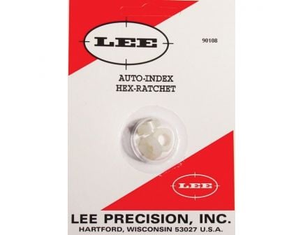 Lee Precision Auot Index Hex Ratchet for 3-Hole Turret Press and Pro 1000 Reloading Press, White - 90108