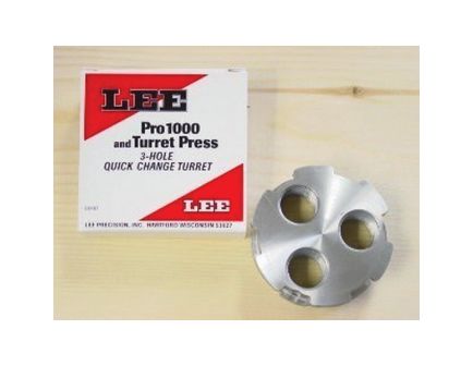 Lee Precision 3-Hole Turret for Pro 1000 Reloading Press, Gray - 90497