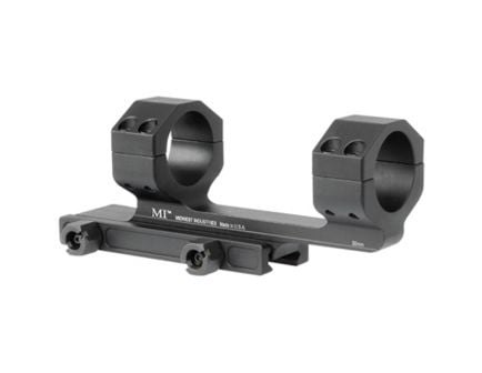 Midwest Industries 30mm 6061 T6 Aluminum 1-Piece Gen II Scope Mount, Hardcoat Anodized Black - MI-SM30G2