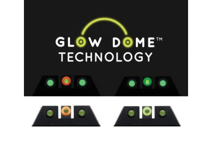 Night Fision Glow Dome Front Night Sight for CZ P-10 C Pistol, Green with Orange Outline - CZU075001GDPOGXX