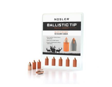 Nosler Ballistic Tip .50 300 gr SPT Muzzleloader Bullet w/ Sabot, 15/box - 50300