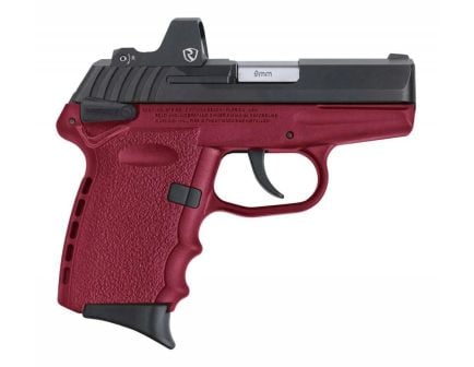 SCCY CPX-1RD 9mm Pistol, Crimson - CPX-1CBCRRD