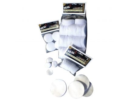 Seal 1 Traditional Double Napped Cleaning Patches, 12 to 16 Gauge, 100/bag - 1014