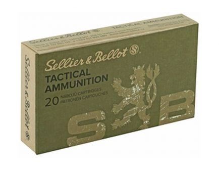 Sellier & Bellot Tactical 5.56 55gr FMJ Ammunition, 20rds - SB556A