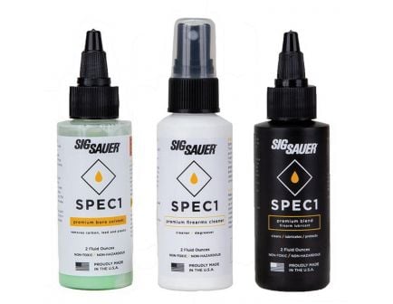 Sig Sauer SPEC1 Premium Cleaning System Combo Pack, 2 oz Bottle (Each), 3/pack