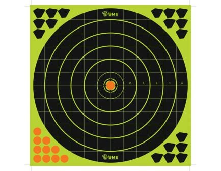 SME 12" Round Splatter Target, Black, 6/pack - SME-TRG-12RS