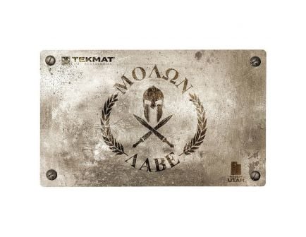 TekMat Molon Labe Door Mat, 42" W x 25" H x 0.125" T, Brown - 42-MOLONLABE