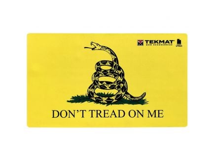 TekMat Don't Tread on Me Door Mat, 42" W x 25" H x 0.125" T, Yellow/Black - 42-TREAD