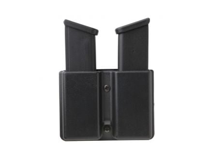 Uncle Mike's Double Row Double Magazine Case for 10mm/45 Cal Magazines, Smooth Black - 51362