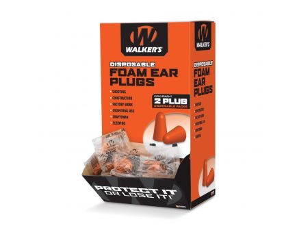 Walkers Game Ear 32 dB Inside the Ear Plug, Orange, 100 Pair/box - GWPFP200BX