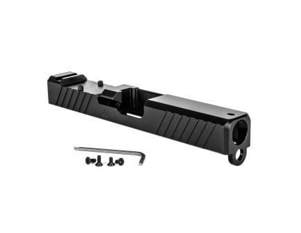 ZevTech Z19/Duty Stripped Slide w/ RMR Cut for Glock 19 Gen 1-3 Pistol, Black Nitride - SLD-Z19-3G-DUTY-RMR-BLK