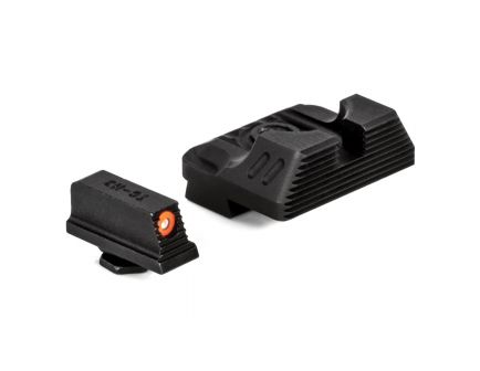 ZevTech Combat Night Sight Set w/ Tritium Rear for Glock Gen 1-3 17 and 19 Handguns - SIGHT.SET-215-NS-COM3-NS-B