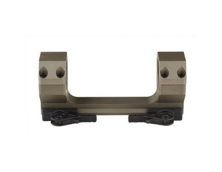American Defense Delta 30mm 6061 T6 Aluminum Quick Detach Standard Titanium Lever Scope Mount, FDE - AD-DELTA-30-STD-FDE-TL