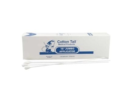 Brownells 16" Cotton Tipped Applicator, White Pack of 100