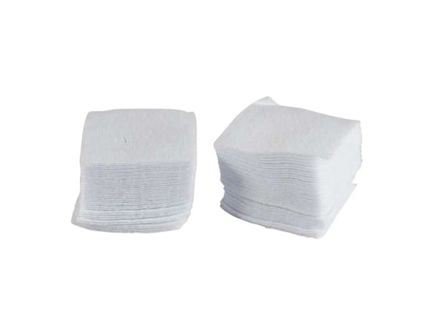 Brownells 1.75" x 1.75" Square Gun Cleaning Patch, White Pack of 75